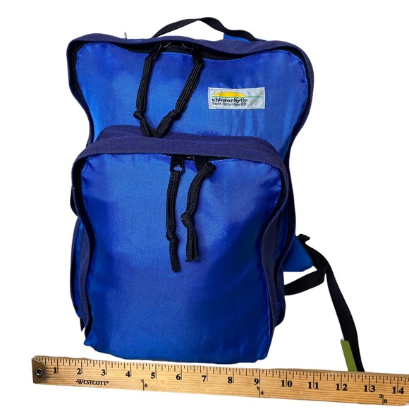 Chlorophylle Day Pack Backpack Canada Minimalist Hiking Student Travel Blue - Picture 8 of 9
